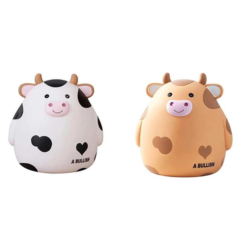 CEA Piggy Bank,Cute Cow Money Bank For Boys And Girls,Children's Shatterproof Coin Bank,Best Birthday For Children