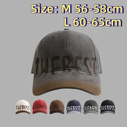 XXL OverSize Vintage Baseball Caps Letters Big Head Soft Cotton Extra Large Size Women's Low Profile Golf Hats Big Size Caps Men