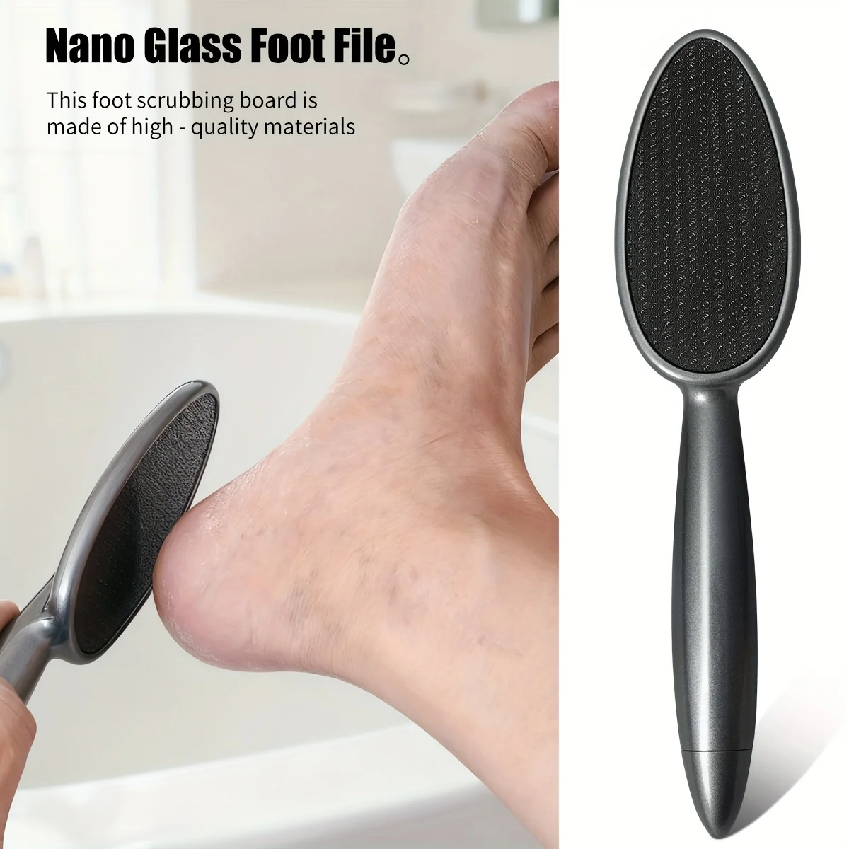 قطعة واحدة من مزيل مسامير القدم للكعب، أداة إزالة مسامير القدم باللون البيج الميت، ملف العناية اليومي للقدم للكعوب الخشنة، أداة العناية بالقدم للجنسين #1