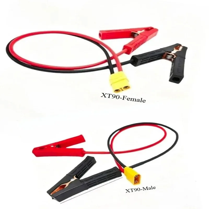 10AWG XT90 to Alligator Clips Cable High Current Car Battery Lithium Charging Wire Model Aircraft Power Connection Spare Part