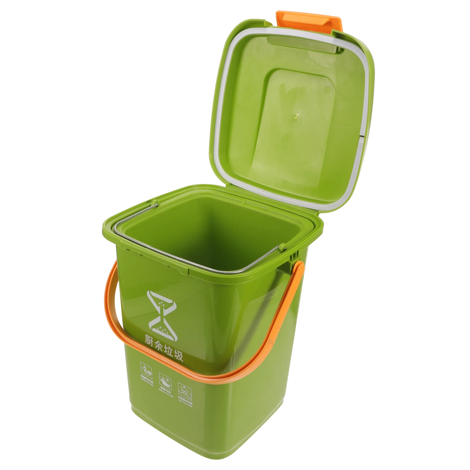 

Plastic Trash Can with Lid Kitchen Waste Container for Home Office Bedroom Small Cute Countertop Recycling Bin Food Waste Basket
