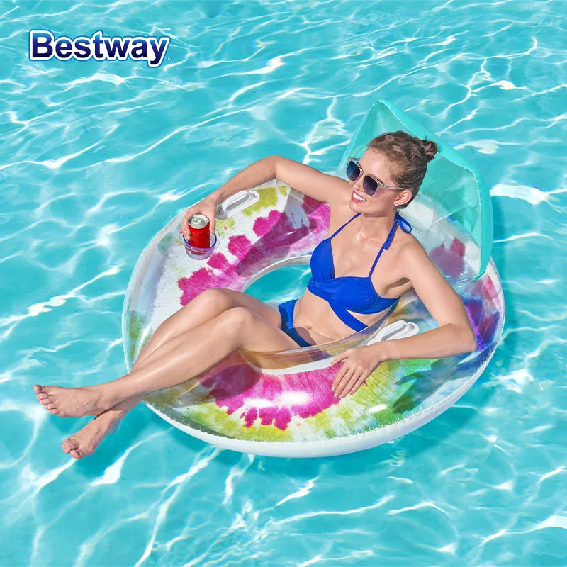 

Надувной плот-поплавок Bestway 43637 (1 шт.), блестящий надувной круг для плавания, надувная игрушка для плавания на воде, летний пляжный надувной плот для бассейна, надувной матрас для вечеринок