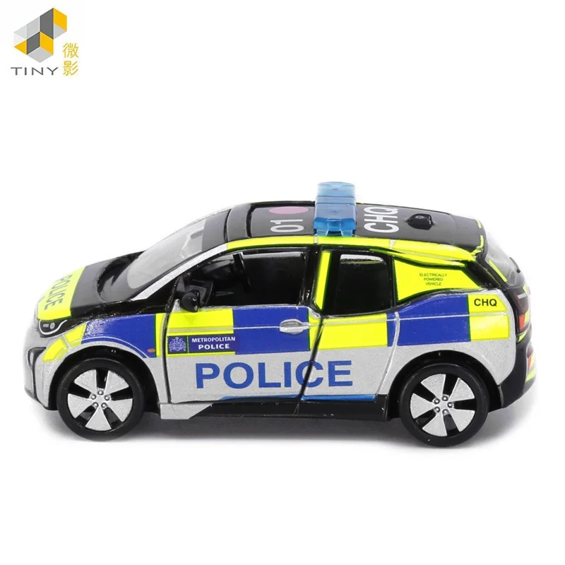 Vagão Metropo-litan Police Patrol, modelo de simulação de liga, carro, cruzador, 1:64, NO.15, minúsculo, 1:64