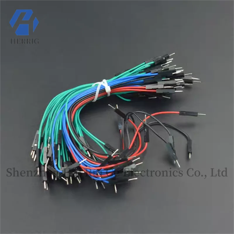 

65 Dupont wires (male connectors) for breadboard experiments