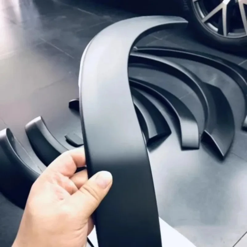 High Quality Unpainted Fender Flares Wheel Eyebrow Arch Protector Mudguard For VW Touareg 2011-2014 Auto Accessories