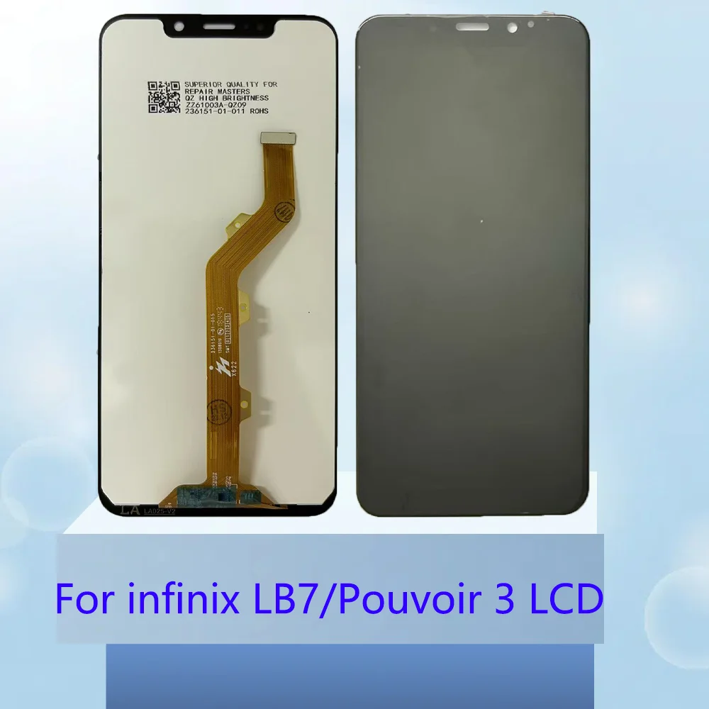 6.2 inches IPS Screen For Tecno Pouvoir 3 LB7 LCD Display Touch Screen Digitizer Assembly For Tecno Pouvoir 3 Screen Replacement