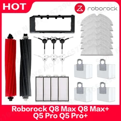 Roborock Q8 Max Q8 Max + Q5 Pro Q5 Pro + części zamienne boczna szczotka główna filtr Hepa Mop woreczek pyłowy akcesoria