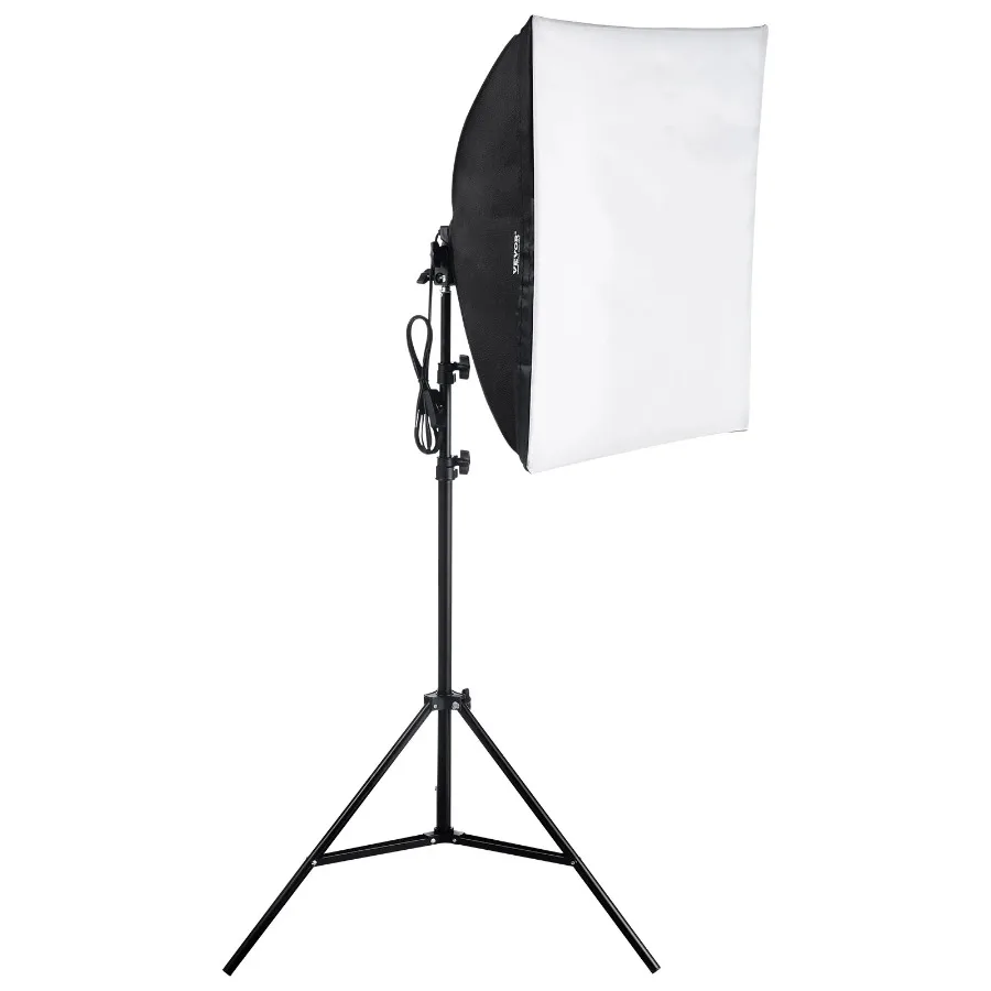 

Softbox Lighting Kit 24 in x 24 in 30W 5500K LED Bulbs Adjustable Stand
