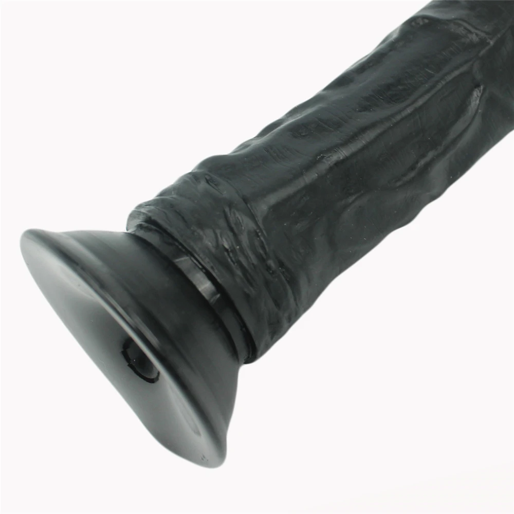 8.9 inch long big black dildo ,thick penis with suction cup lesbian sex product silicone dick