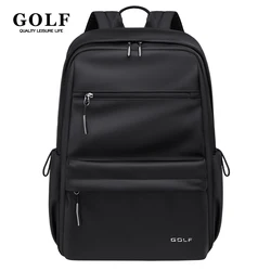 GOLF Men Backpack 16 inch Laptop Backpacks with Water Bottle Holder Waterproof Business Office Bags Multi Pocket Back Pack Black