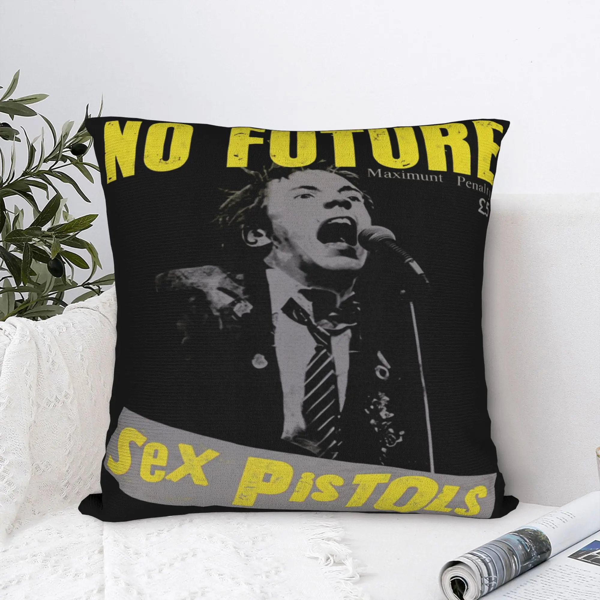 The Sex Pistols No Future Pillow Case  Comfy Pillow Cover Vintage Pillowcases For Sofa Bedroom Home Decor