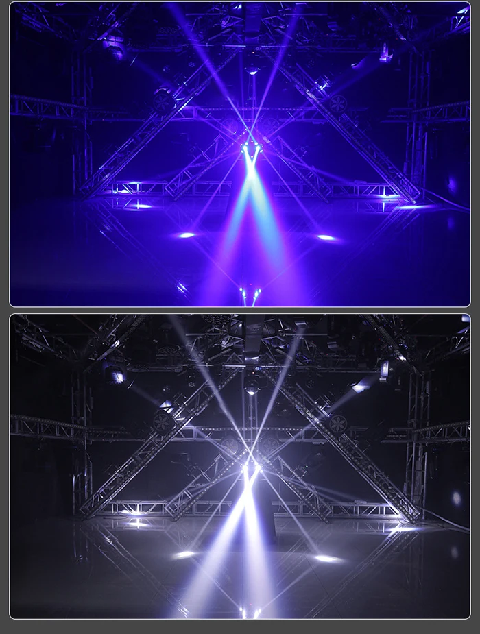 Dreiköpfiges rotierendes bewegliches Kopflicht, 18 x 10 W, KTV-Tanzsaal, Bar, Bühne, Disco, 3 Armrollen, stroboskopische Weihnachtslaserlichter – Detail 7