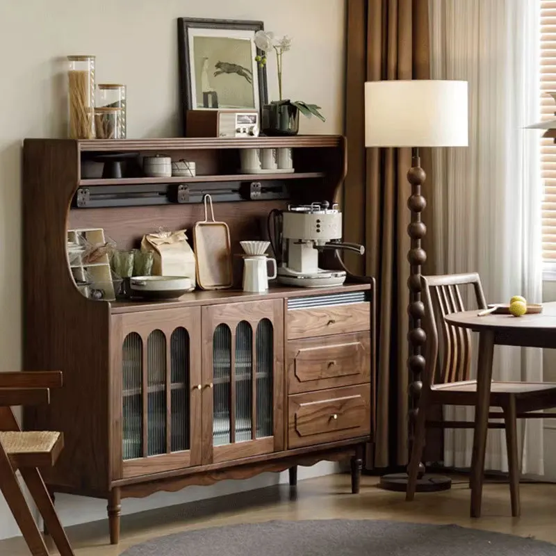 

Customizable North American Black Walnut French Vintage Side Cabinet