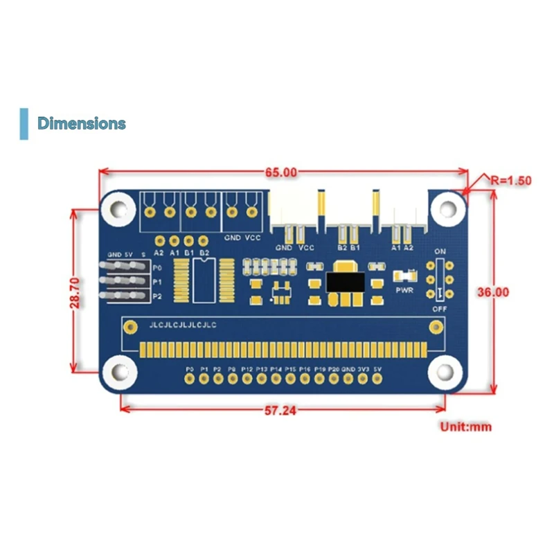 For Micro:Bit Motor Driver Board Can Driver Dual Channel DC Motors For Robotics & DIY Projects AT64