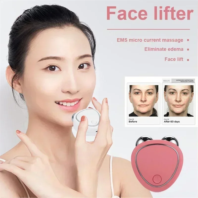 Mini Facial Massage Beauty Instrument Portable USB Charging Multifunctional Skin Care Thin Face Anti Wrinkle Face Firming Lift