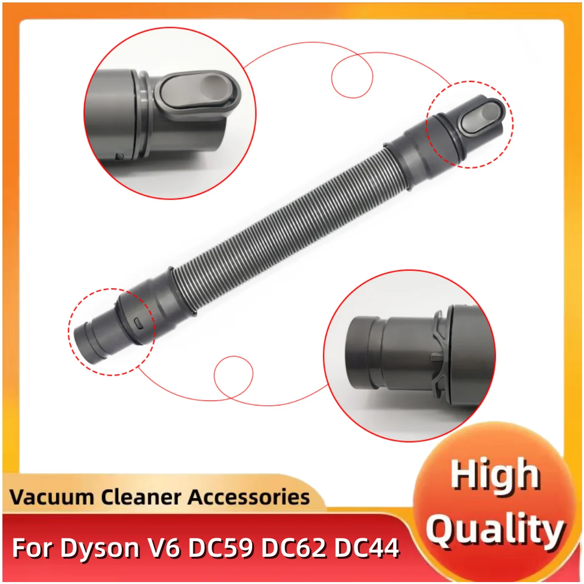 Hoses Threaded Tube Pipe Bellows Suit for Dyson DC59 DC62 DC44 DC74 V6 Vacuum Cleaner Accessories