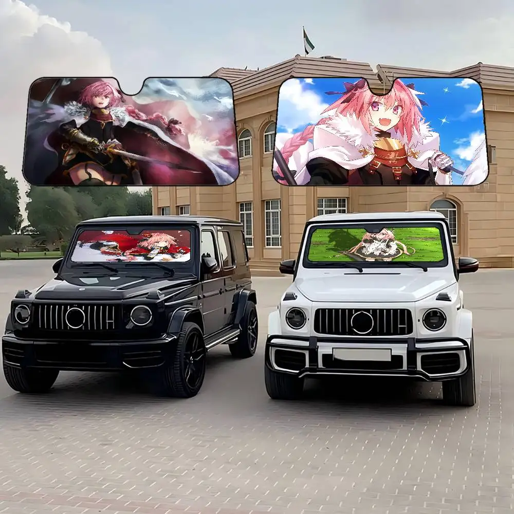 

A-Astolfo Anime Car Solar Protection Heated Windshield Sunshade Car Window Windscreen Cover Sun Shade Auto Sun Visor