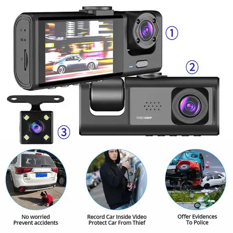 Dashcam med IR-nattseende, loopinspelning och 2 10 best sales HD-bil-DVR - №3