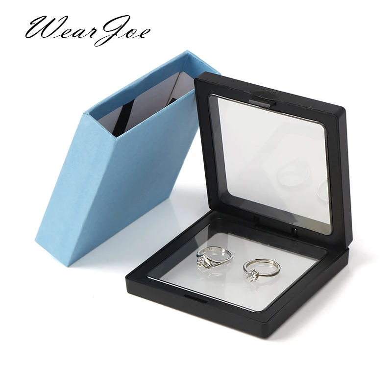 Ring Earring Bracelet Jewellery Display Storage Box Black PE Film Gift Jewelry Packaging Case Cardboard Sliding Drawer Organizer