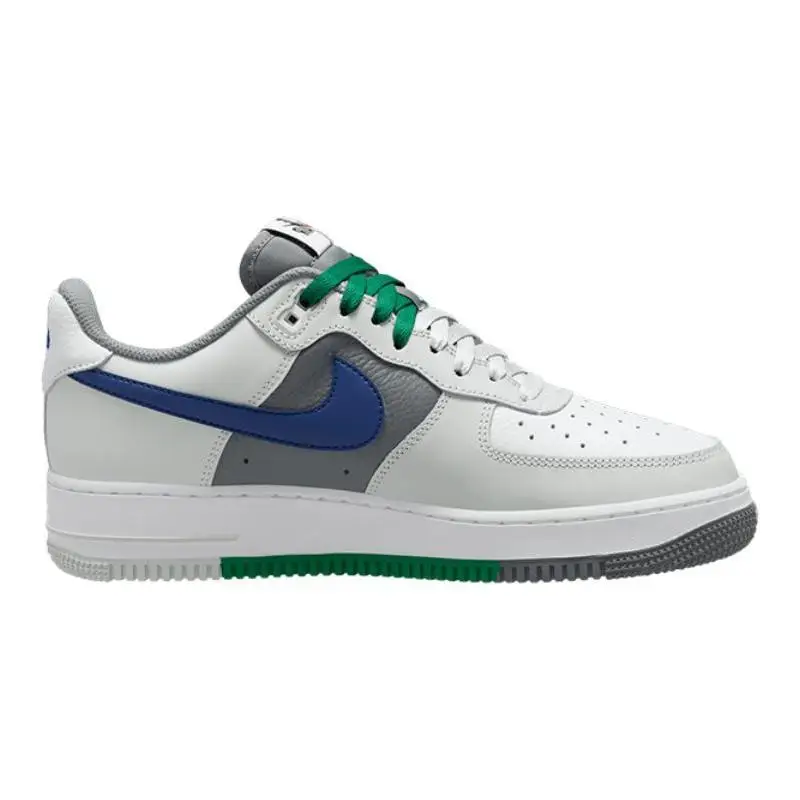 Nike Air Force 1 Low '07 LV8 Split Light Silver Deep Royal Blue Sneakers shoes FD2592-001 With Original Box