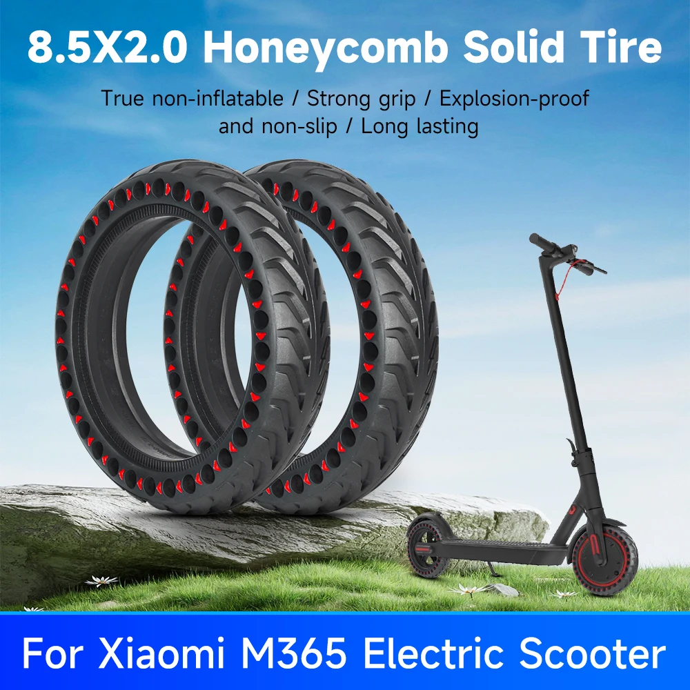 

Arrow-shaped honeycomb tire 8 1/2x2 solid tire for Xiaomi M365 1S Pro Pro2 electric scooter 8.5-inch shock-absorbing wheel