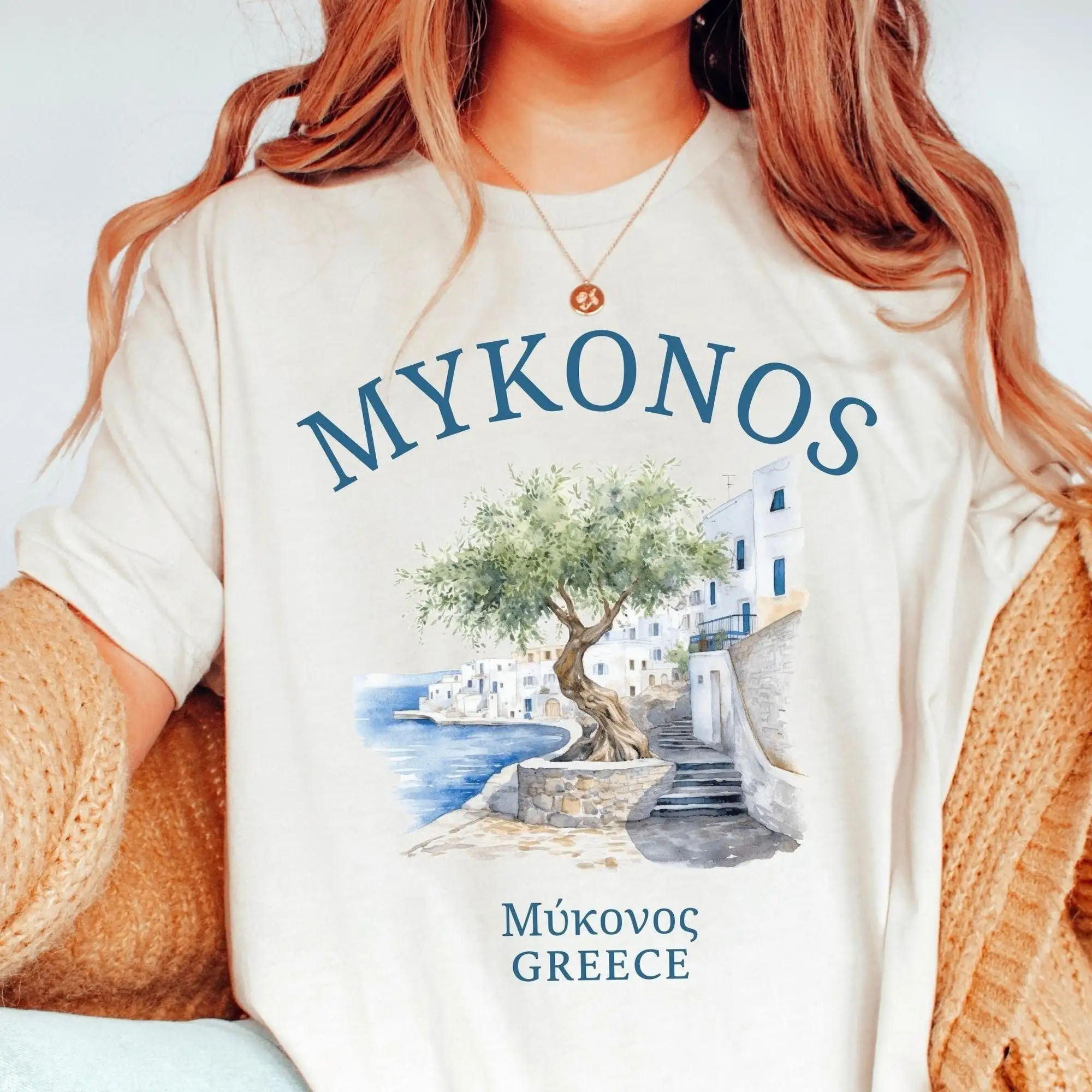 Mykonos Shirt, Greek Island Tee, Greece Clothes, Soft and Comfortable T-shirt, Unisex