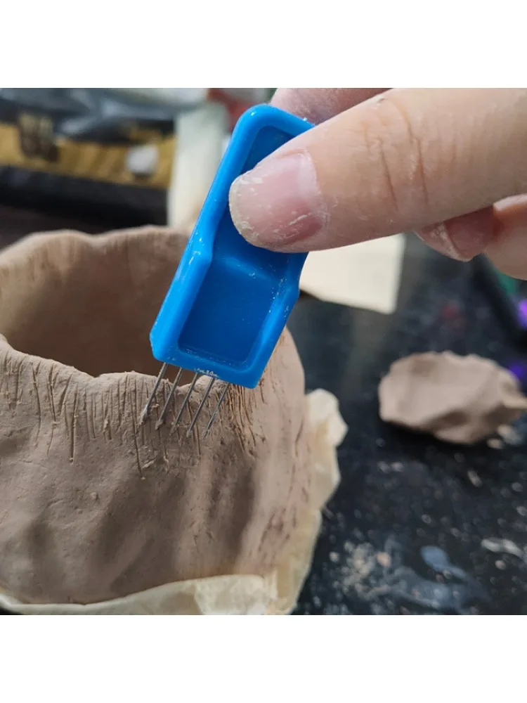 Outils de poterie en acier pour surfaces rugueuses, brosse de connexion, épissage, marijuana, grattage irrigation, faire des rayures, outils d'artisanat