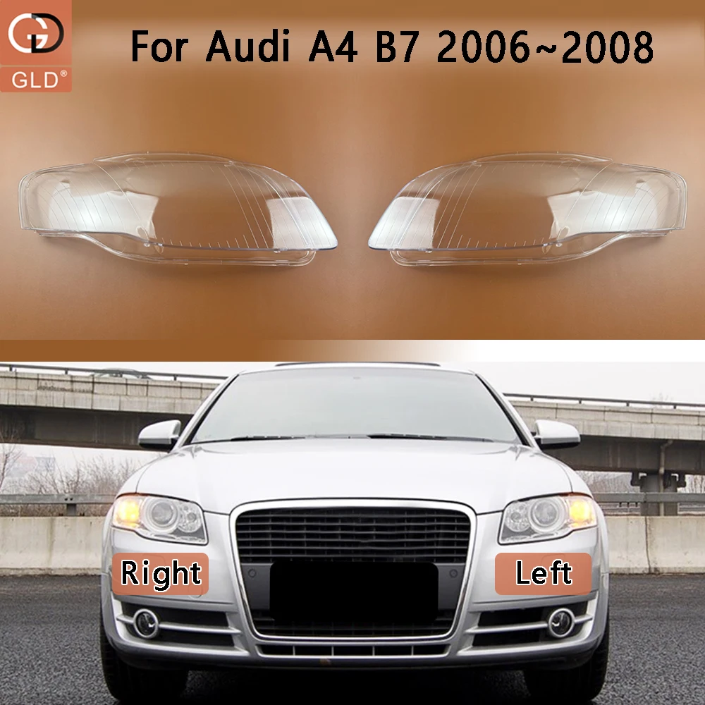 

Front Headlight Shell Transparent Headlamp Cover Lamp Shade Plexiglass Replace Original Lampshdade For Audi A4 B7 2006 2007 2008