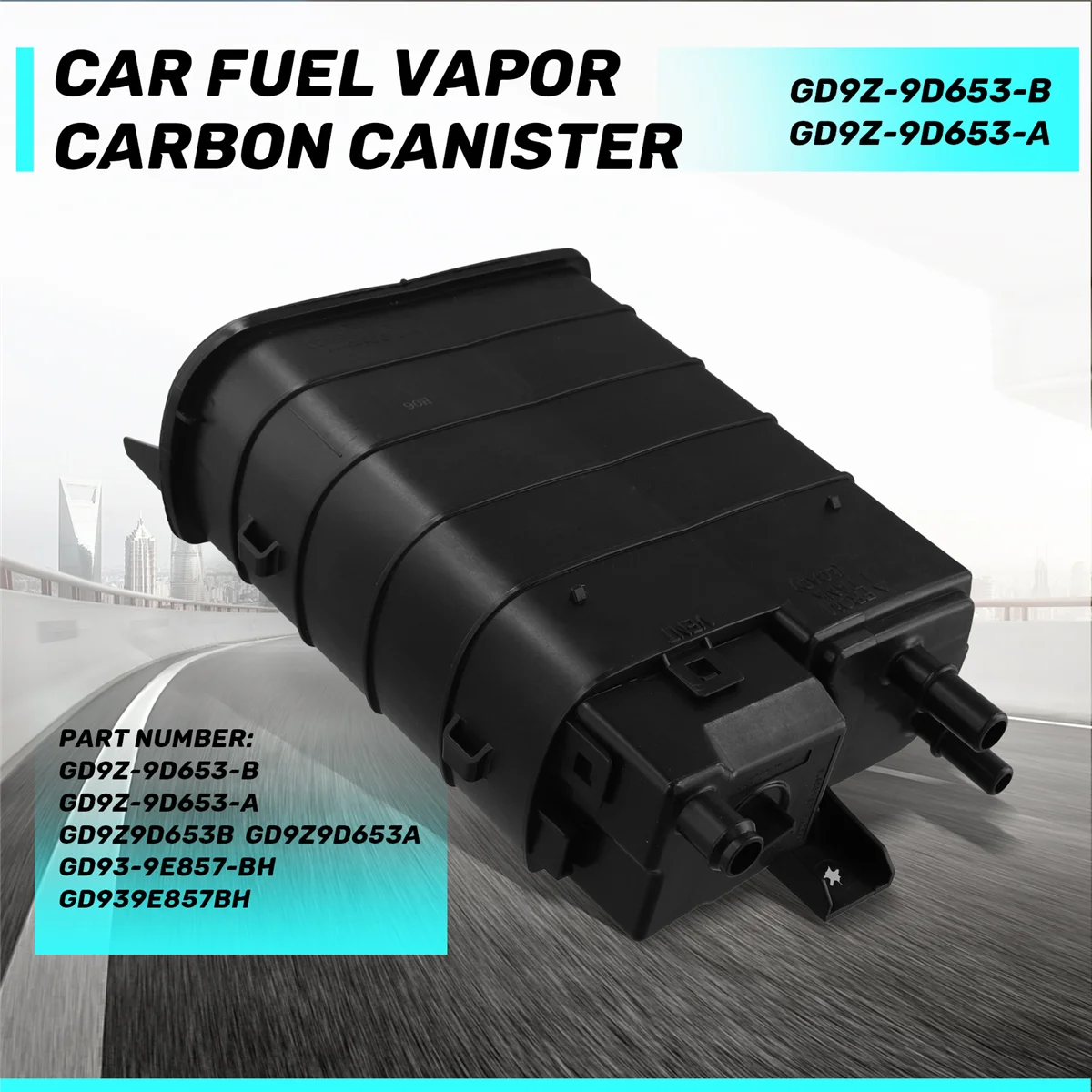 

# 68U Автомобильные детали и аксессуары, Автомобильная канистра топливного пар GD9Z-9D653-B Карбоновая канистра топливного бака, Черный