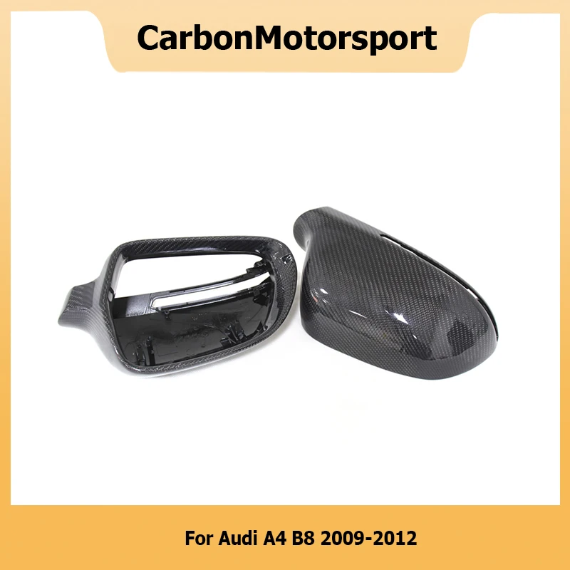 Replacement Style Carbon Fiber Rearview Side Door Mirror Cover For Audi A4 B8 A3 S3 RS3 A5 A6L RS6 A8L S8 Q3 2009 2010 2011 2012