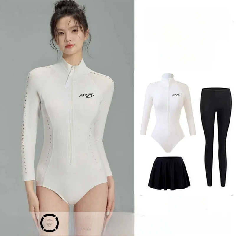 women's-one-piece-wetsuit-long-sleeve-high-collar-surfing-swimming-suit-diving-clothes-beach-floating-snorkeling-drifting-clo
