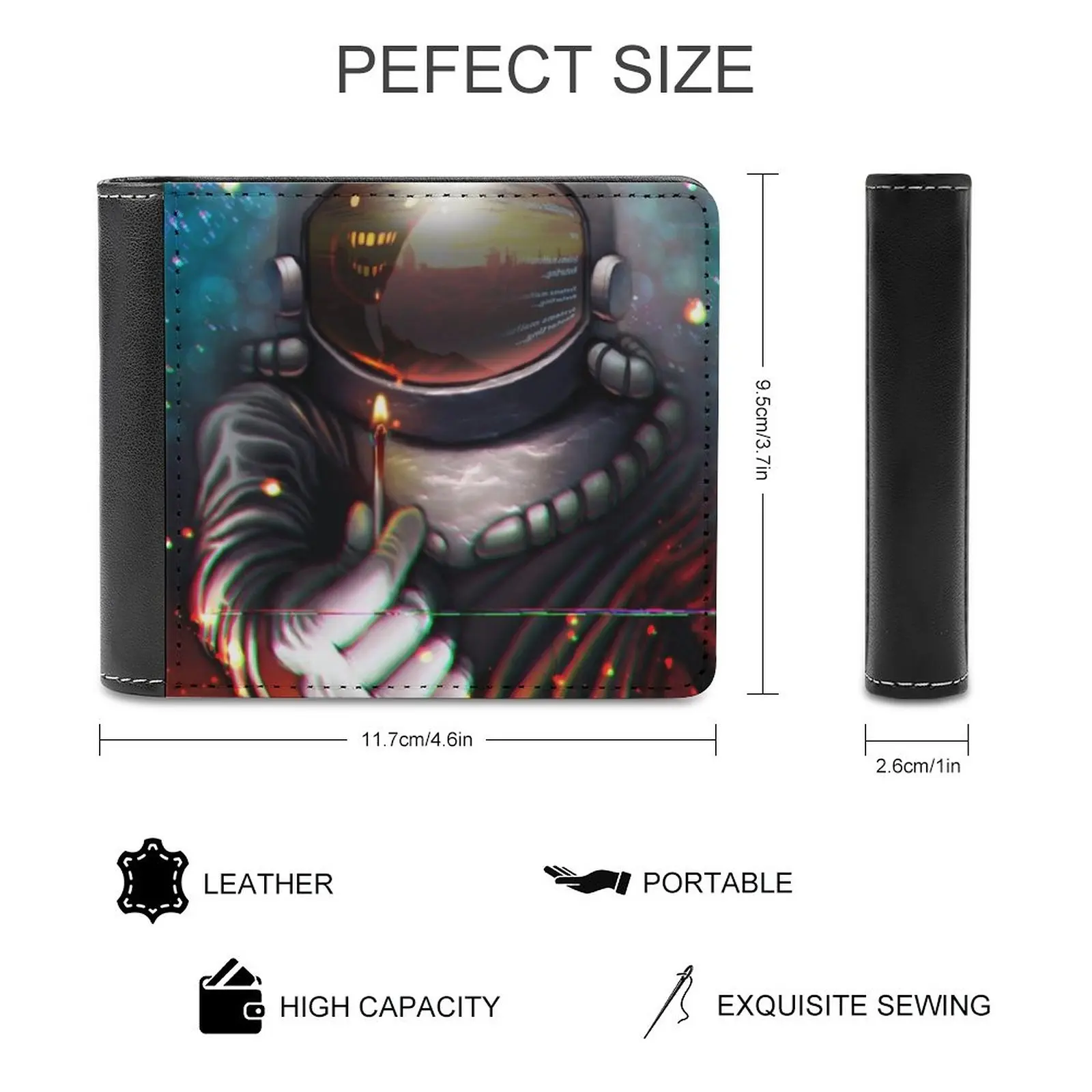 Gold Glitter Men Wallet Pu Leather Short Male Purses Credit Card Wallet For Men Money Bag Gold Glitter Magic Neverland Never