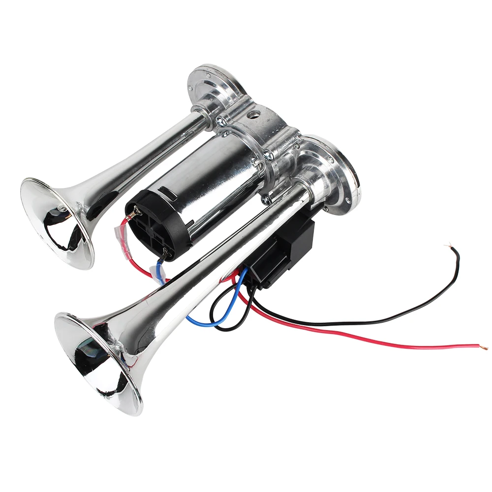 With Air Compressor and Relay 600dB Modification Car Electric Horn Dual Trumpets Super Loud 12V For Motorcycle Boat Truck