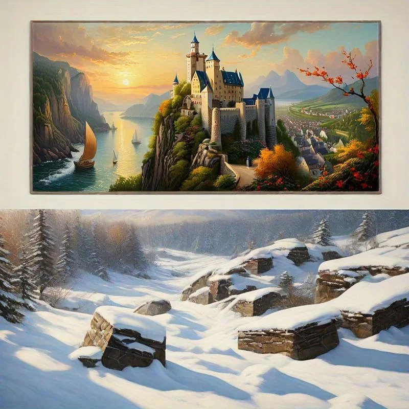 Art Craft Village - DIY Diamond Painting Wall Art Castle