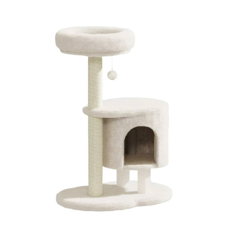 Árbol para gatos en media luna con cama integrada y rascador - imagen 3