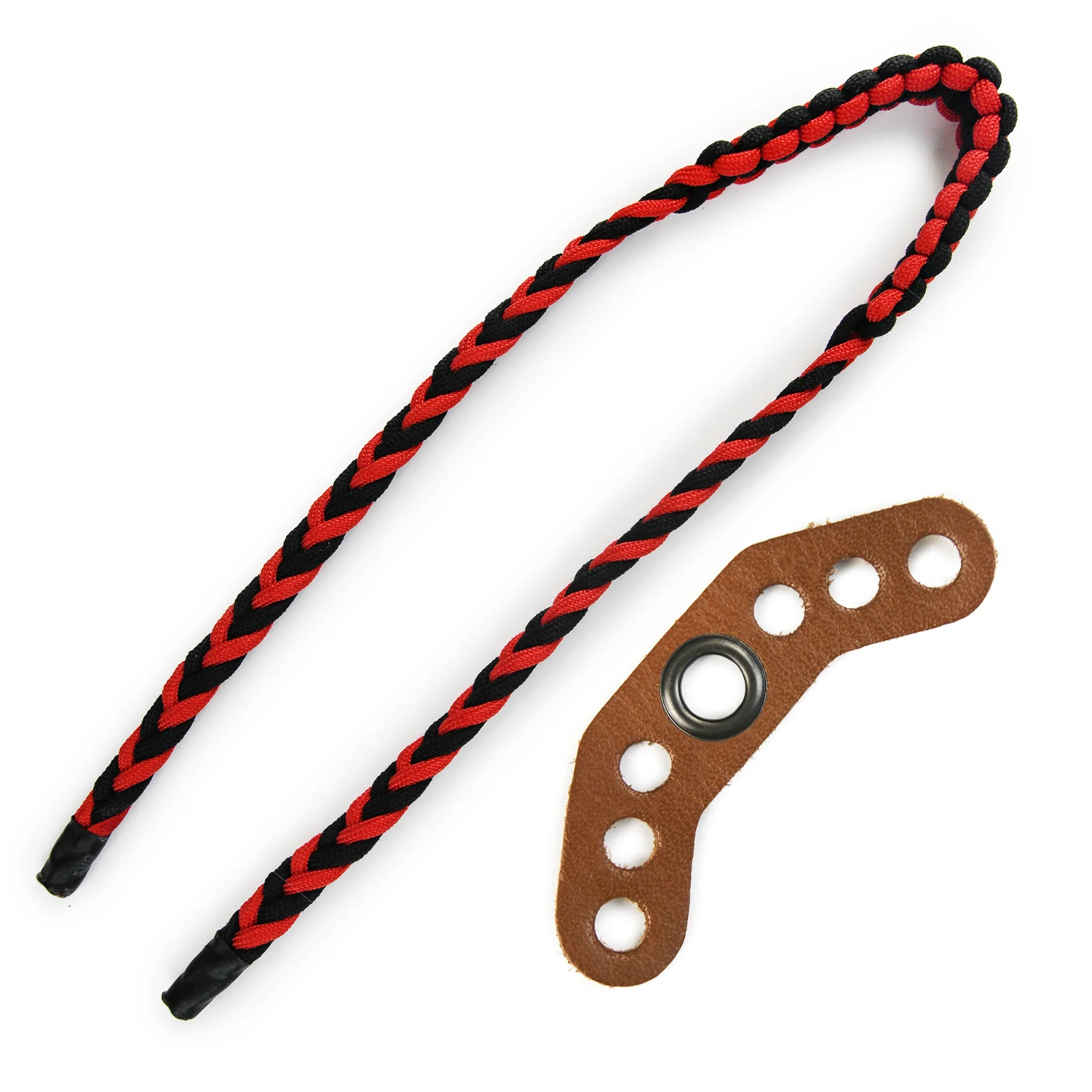 Knitted Wrist Bow Sling Archery Adjustable Braided Wrist Sling Strap Compound Bow Stabilizer for Shooting Practice Sport