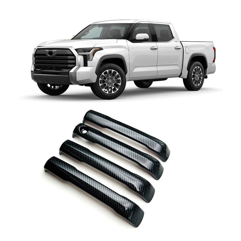 

Chrome Door Handle Cover Trim Protection Cover For Toyota Tundra 2022+ Car Accessory Sticker