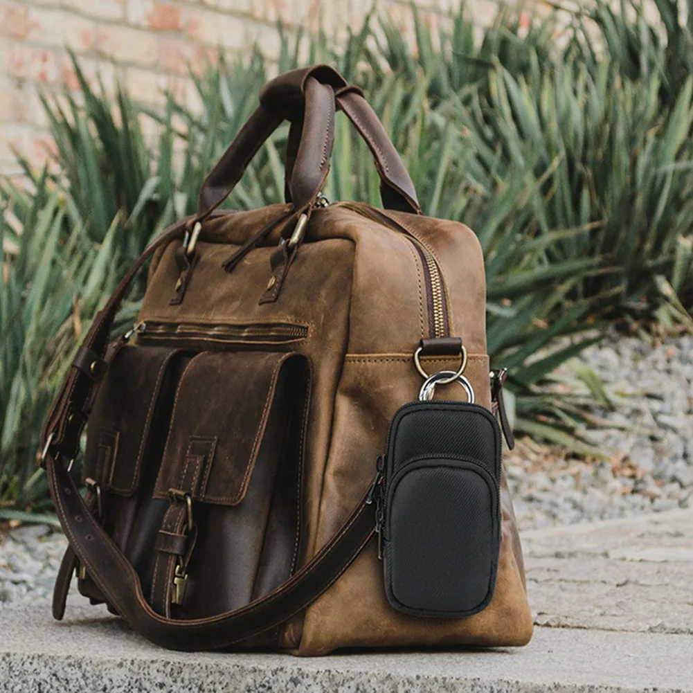 Travel-Oriented Nylon Case for AiMoonsa MP3 Player Offers Scratch Resistance and Hook Functionality for Seamless Mobility