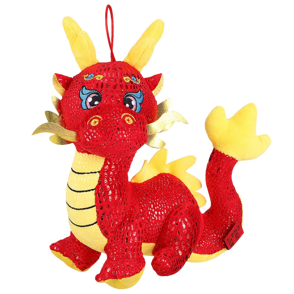 Year of The Dragon Mascot New Animal Plush Toy Stuffed Chinese Style Pp Cotton Animals Child Toys