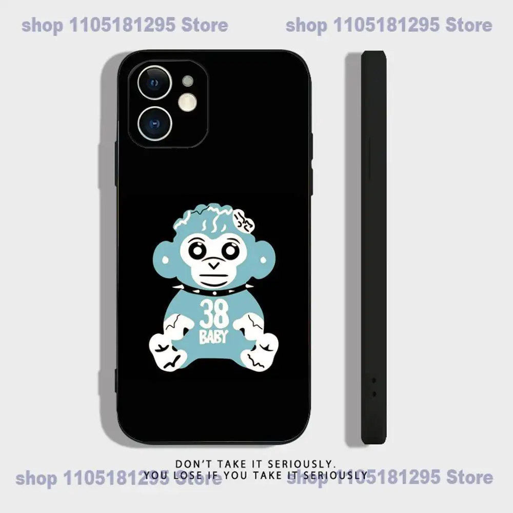 2025 YoungBoy Never Broke Again Tour جراب هاتف آيفون 17,16,15,14,13,12,11,XR,Pro,XS,Max,XR,Mini سيليكون أسود مقاوم للصدمات #6