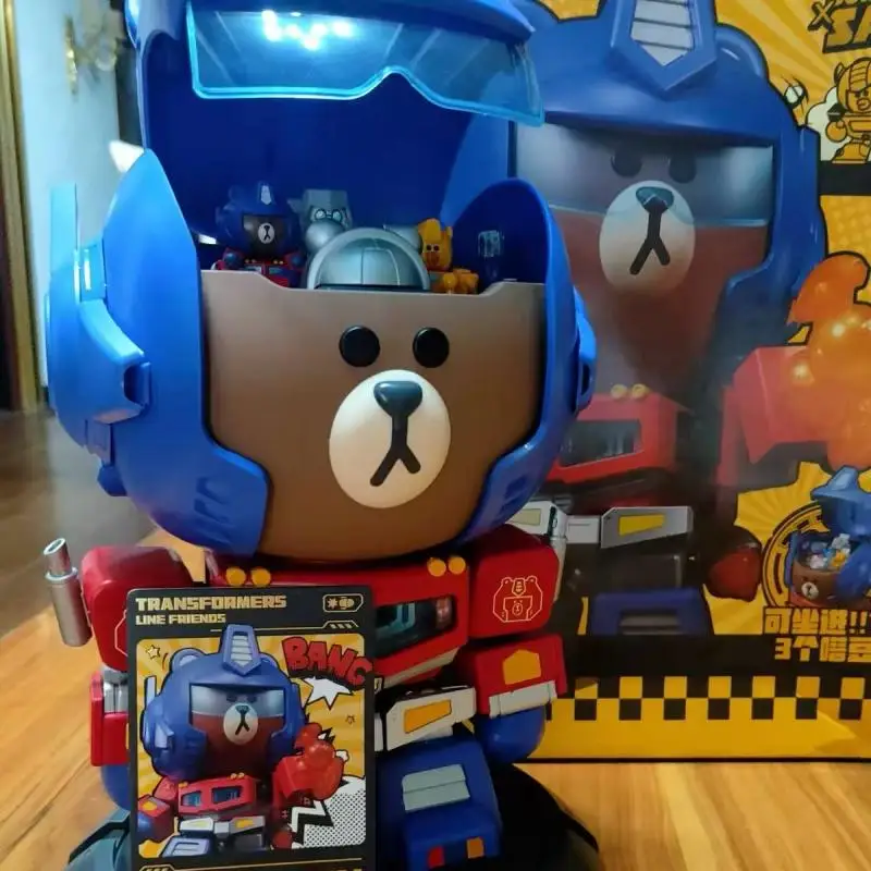 Blokees Transformers Optimus Prime X Line Friends Brown Bear