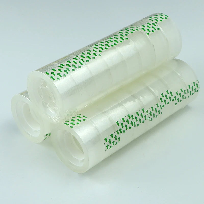 Fita Transparente Premium Adesiva de Alta Viscosidade Multifuncional 0.8cm/1cm/1.2cm/1.8cm para Embalagem e Presentes