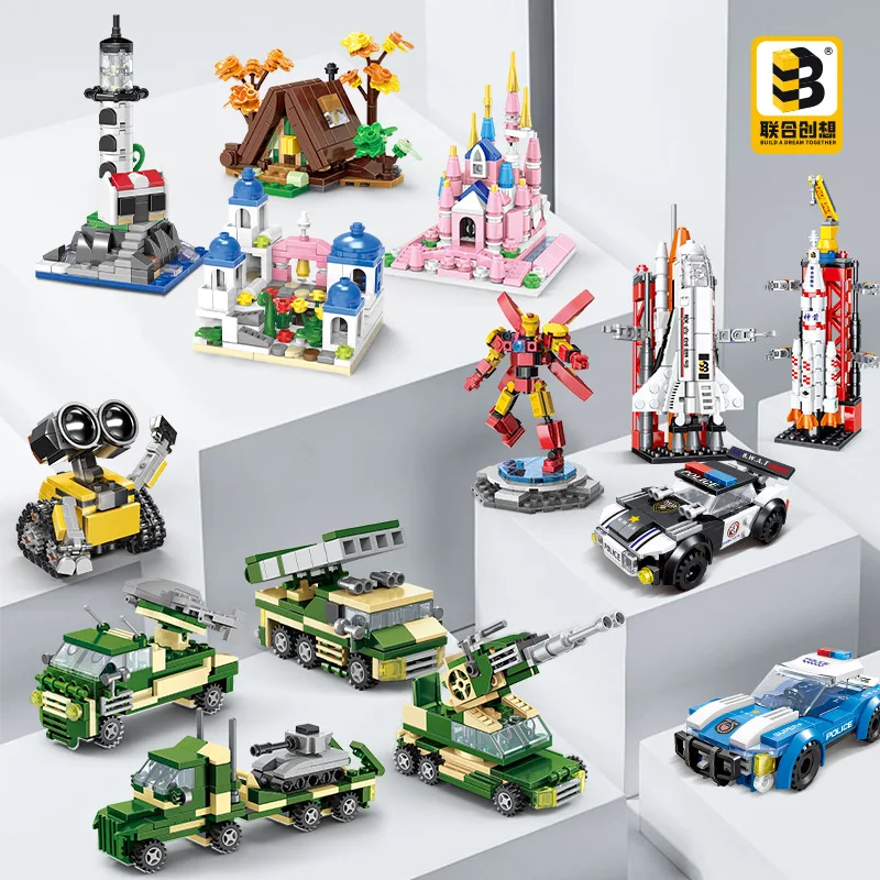 

Забавный совместимый с Lego, оптовая продажа, спортивный автомобиль в коробке, детская головоломка, собранный мозг, строительные блоки, игрушки