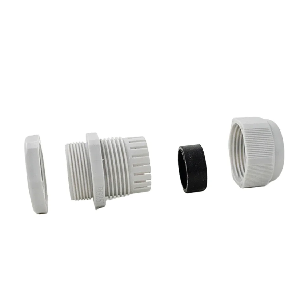 Waterproof Cable Gland Connector IP68 White Black Nylon Plastic Metric Cable M6 M8 M10 M12 M14 M16 M18 For 4-8mm Cable 10pcs