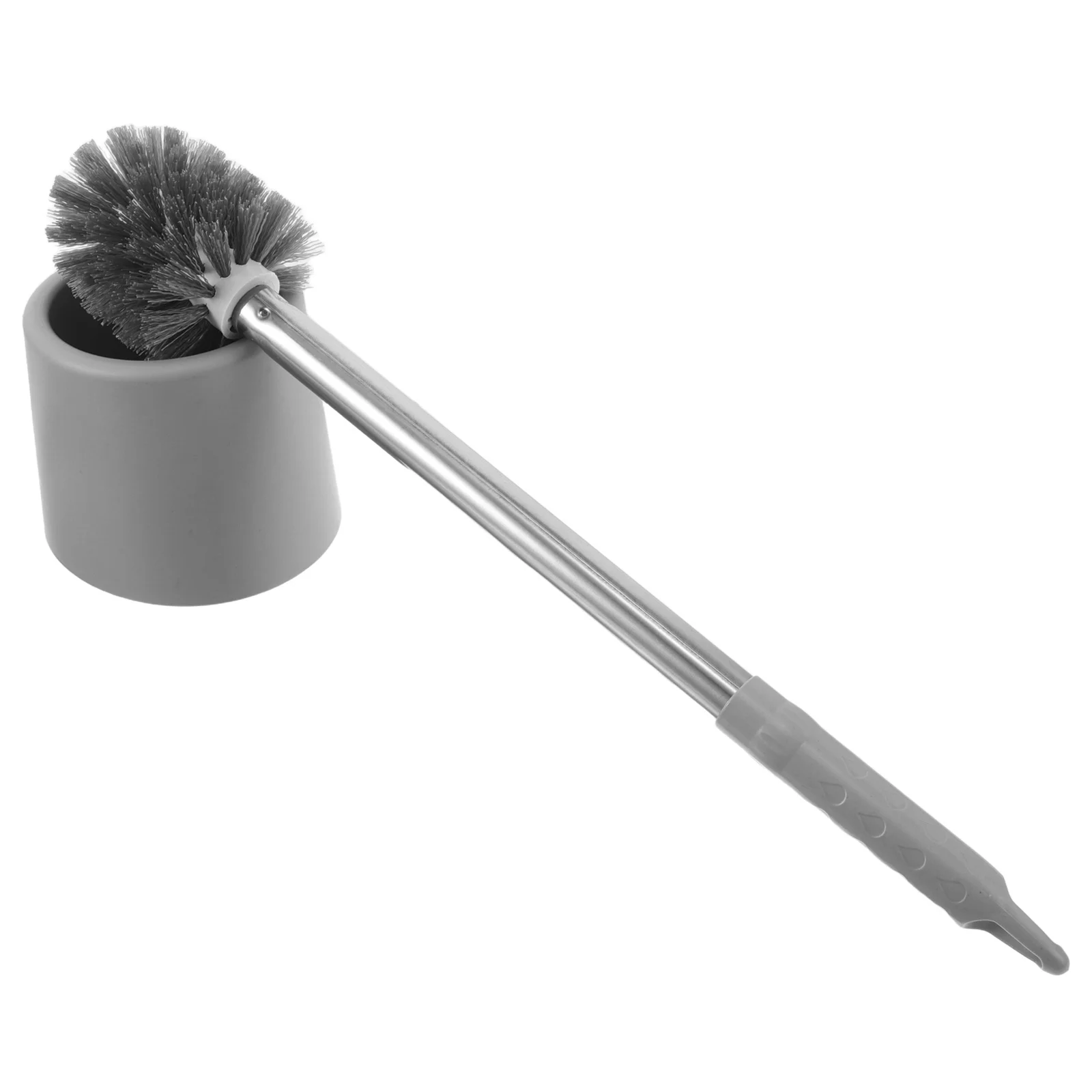 

1Set Toilet Brush Set Plastic Bathroom Cleaning Brush with Long Handle Round Head Dead Corner Design for Home Hotel Public