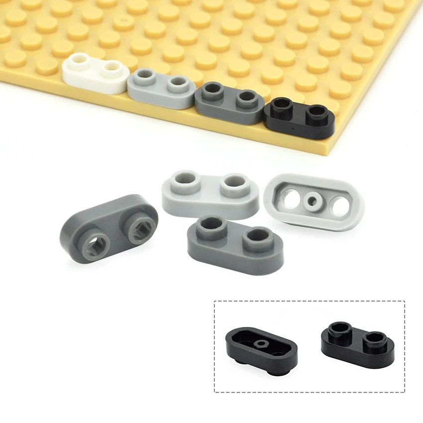 

30PCS Building Blocks Technical MOC Parts Round 1x2 with 2 Open Studs Bricks Special Accessories Educational Toys 35480