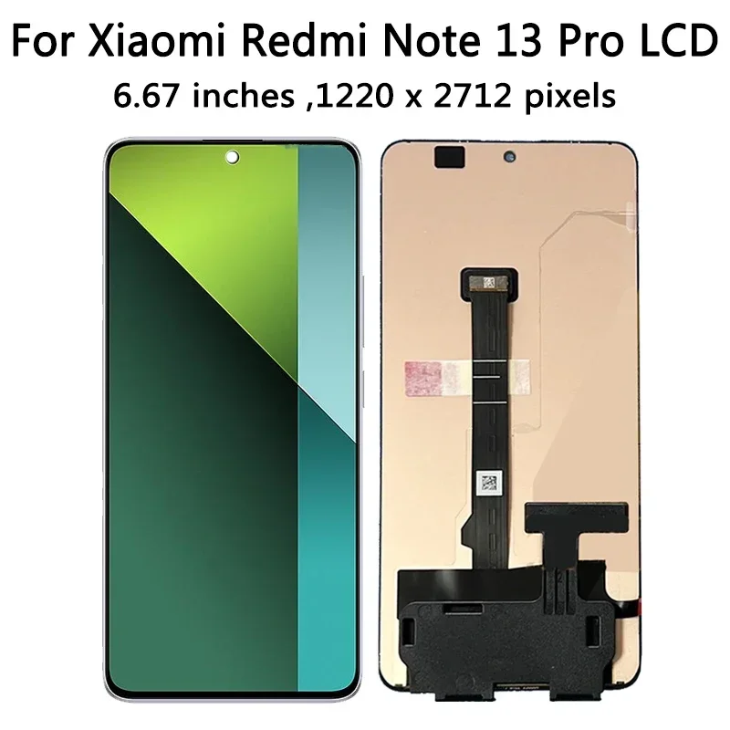 Xiaomi-Redmi note 13 pro plus,4g,5g,6.67インチAMOLEDタッチスクリーンアセンブリ