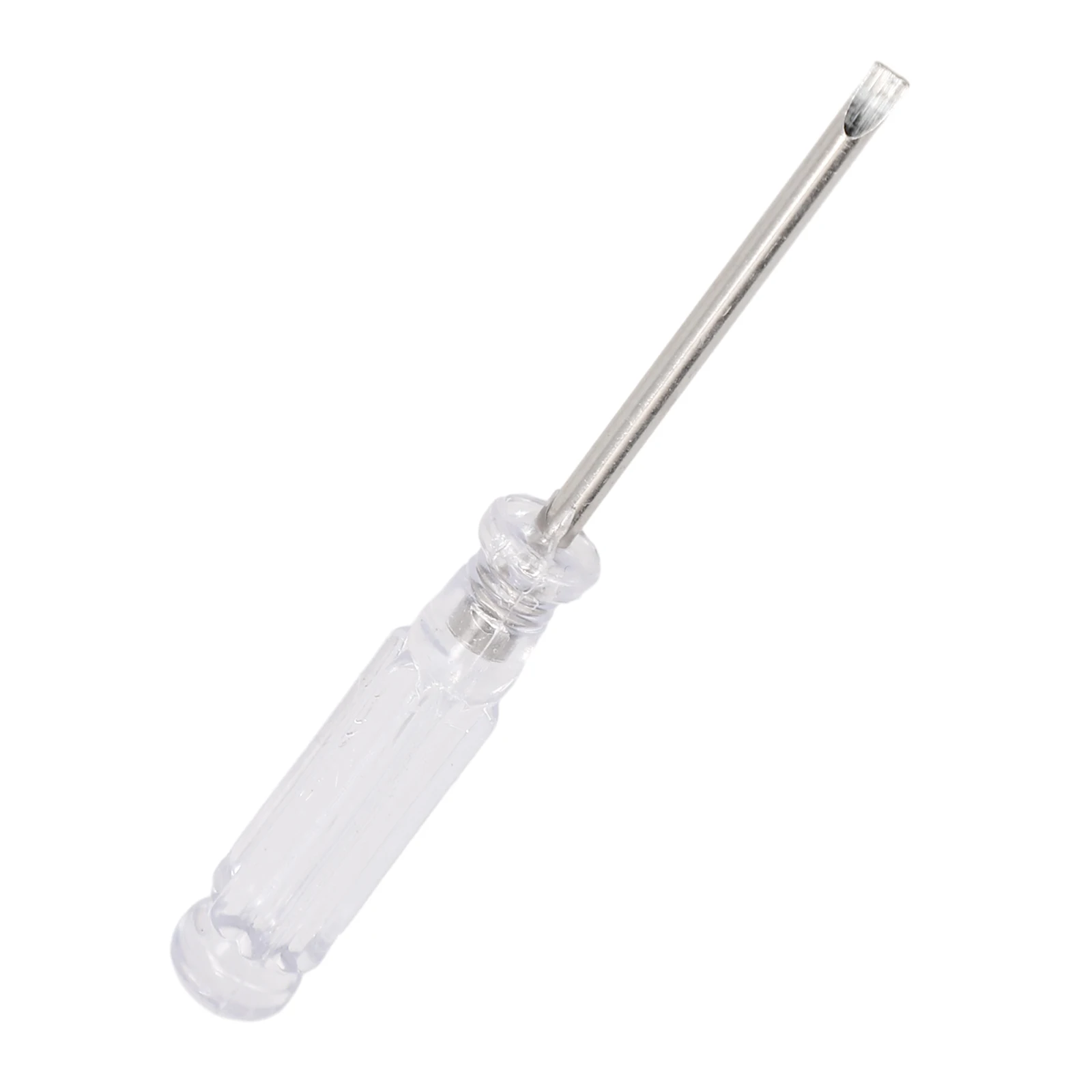 95mm Mini Magnetic Screwdrivers Slotted Phillipss / Cross Head Screwdriver Bit Transparent Handle Hand Repair Tool