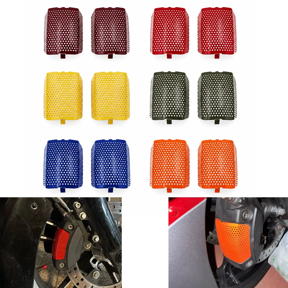 2Pcs Steel Motorbike Front Caliper Screen Inserts For Harley Davidson V-Rod 2006-2019 & For Touring 2008-2019