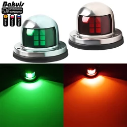 1 x Set Running Lights For Boat 12V LED Navigation Lighting Boat Position Lights Yacht Marine Lights Waterproof Chrome Red Green